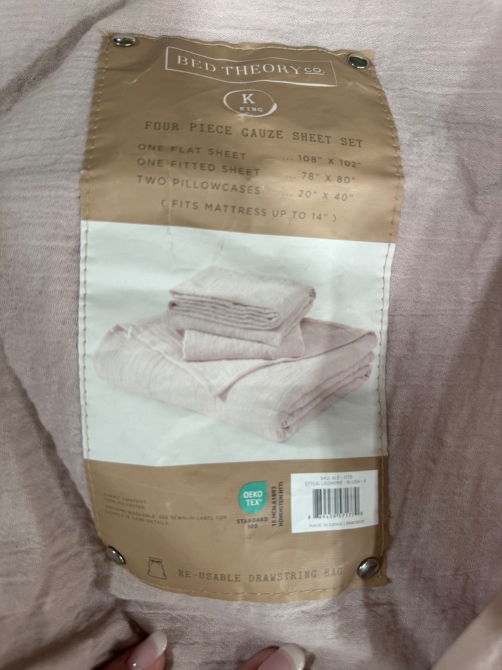 king size 4 pc sheet set - Picture 3 of 3